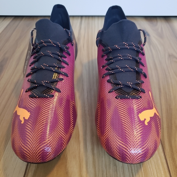 Puma Ultra 2.4 Firm Ground AG Festival Fuchsia Soccer cleats size 11.5 - Picture 2 of 11